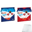 Ferrero kinder LOVE mini 2er Pack mit beiden Farben (2x107g Packung) + usy Block