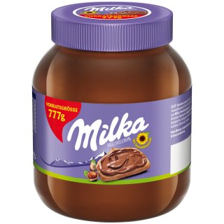 milka Haselnusscreme Brotaufstrich (777g Becher)