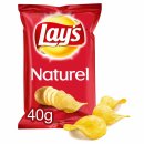 Lays  Holland Chips Naturel 20x40g Packung + usy Block