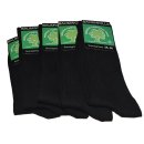 Star Socks Baumwolle Socken Schwarz, 5 Paar(Gr. 35-38)