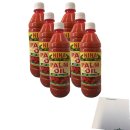 Nina African Palmöl 6er Pack (6x500ml Flasche) + usy Block