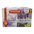 Teekanne Träum schön Harmonie für Körper und Seele 4er Pack (4x34g Packung) + usy Block