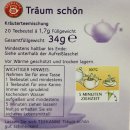Teekanne Träum schön Harmonie für Körper und Seele 4er Pack (4x34g Packung) + usy Block