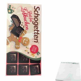 Schogetten Lebkuchen (100g Packung) + usy Block