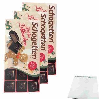 Schogetten Lebkuchen 3er Pack (3x100g Packung) + usy Block