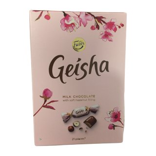 Fazer Geisha Milchschokolade mit weicher Haselnussfüllung (150g Packung)