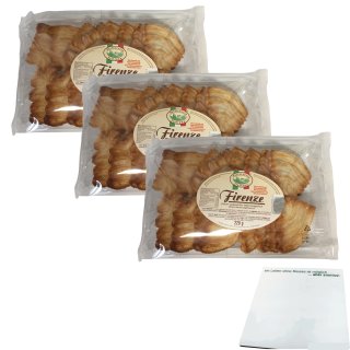 Pasticceria Italiana Firenze Blätterteiggebäck 3er Pack (3x220g Packung) + usy Block