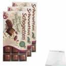 Schogetten weißer Nougat Kakao 3er Pack (3x100g Packung) + usy block