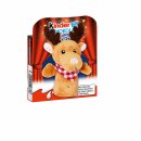 Ferrero kinder Schokolade Fingertheater 6 Plüsch Puppen:Schneemann, Bär, Pinguin, Fuchs, Eisbär, Elch (6x50g Packung) + usy Block