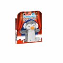 Ferrero kinder Schokolade Fingertheater 6 Plüsch Puppen:Schneemann, Bär, Pinguin, Fuchs, Eisbär, Elch (6x50g Packung) + usy Block