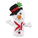 Ferrero kinder Schokolade Fingertheater 6 Plüsch Puppen:Schneemann, Bär, Pinguin, Fuchs, Eisbär, Elch (6x50g Packung) + usy Block