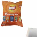 Lays 15 Family mix Chips 5 verschiedene Sorten (337,5g Beutel) + usy Block