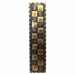 Hachez Adventskalender Its a matter of style - mit weihnachtlichen Confiserie-Pralines (250g Packung)