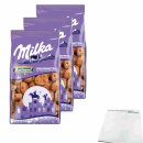 Milka LU Bastogne mini Lebkuchen-Cookies 3er Pack (3x250g Packung) + usy Block