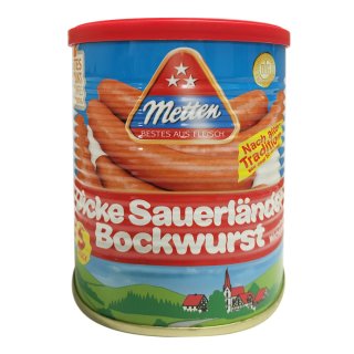 Metten Dicke Sauerländer Bockwurst 5x80g 6er Pack (6X400g Dose)