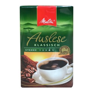 Melitta Cafe Auslese Gemahlener Röstkaffee 12er Pack (12X500g Beutel)