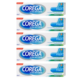 Corega Ultra 3D Haftcreme Frisch 5er Pack (5x40g Tube)