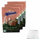 Manner Gebratene Mandel Winter Glück 3er Pack (3x200g Packung) + usy Block