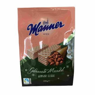 Manner Gebratene Mandel Winter Glück 5er Pack (5x200g Packung)