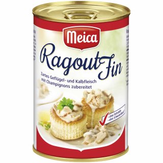 Meica Ragout Fin Zartes Geflügel- und Kalbfleisch 4er Pack (4x400g Dose)