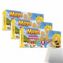 Maya Koeken Biscuits, Biene Maya Plätzchen 3er Pack (3x 200g Packung) + usy Block