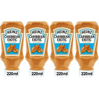 Heinz pikante Exotic Sauce 4er Pack (4x220ml Squeezeflasche)