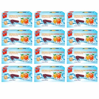 DeBeukelaer Erfrischungsstäbchen Orange-Zitrone-Mix 12er Pack (12x75g Packung)