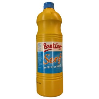 Bautzner Senf mittelscharf 4er Pack (4x1l Flasche)