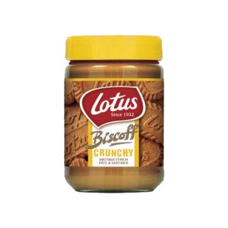 Lotus Biscoff Crunchy Brotaufstrich 2er Pack (2X380g Glas)