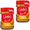 Lotus Biscoff Crunchy Brotaufstrich 2er Pack (2X380g Glas)