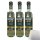 Mazzetti Condimento Balsamico Bianco Balsamessig Balsano 3er Pack (3x0,5l Flasche) + usy Block