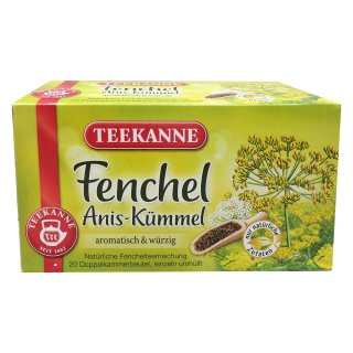 Teekanne Fixfenchel Anis Kümmel 6er Pack (6x20x3g Packung)