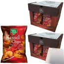 Funny-Frisch Kessel Chips Sweet Chili & Red Pepper 20er Pack (20x120g Beutel) + usy Block