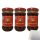 Lao Gan Ma Chilli in Öl 3er Pack (3x210g Glas) + usy Block