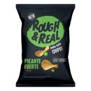 Rough & Real Chips Picante Fuerte 6er Pack (6x125g Beutel) + usy Block