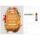 Hela Gewürz Ketchup Tomate Mild 3er Pack (3x800ml Tube) + usy Block