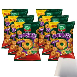 Funny Frisch Donuts Erdnuss Original 6er Pack (6x110g Packung) + usy Block