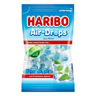 Haribo Air-Drops Ice Mint 3er Pack (3x100g Beutel) + usy Block