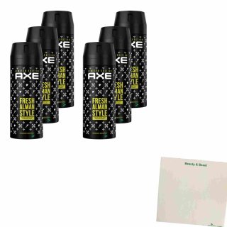 Axe Deospray Fresh Alman Style 6er Pack (6x150ml) + usy Block