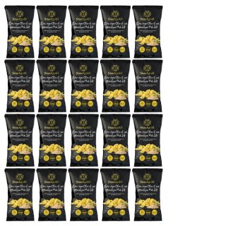Snackgold Extra virgen Olive oil and Himalayan Pink Salt Chips 20er Pack (20x125g Beutel Chips mit Olivenöl und Himalaya Salz)