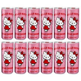 Hello Kitty Star Drink Himbeere - Feijoa (12x250ml Dose)