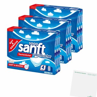 G&G Taschentücher 3er Pack (3x30x10 Packung) + usy Block