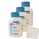 Numis Med pH 5,5 Shampoo 3er Pack (3x200ml Flasche) + usy Block