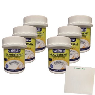 Zirkulin Glaubersalz 6er Pack (6x100g Pulver) + usy Block