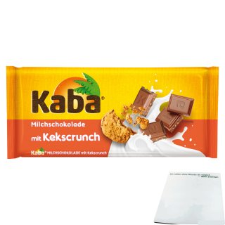 Kaba Schokoladentafel mit Kekscrunch (100g Packung) + usy Block