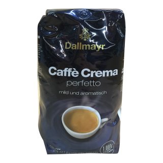 Dallmayr Caffè Crema Perfetto, mild und aromatisch (8x1kg Beutel)