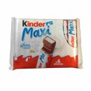 Kinder Maxi Schokoladen Riegel 6er Pack (6x126g Packung) + usy Block
