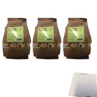 Puglia Sapori Taralli Gebäck mit Fenchel 3er Pack (3x200g Beutel) + usy Block