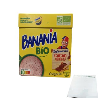 BANANIA Bio Cacao Cereales Touche de Banane & Miel (192g Packung) + usy Block