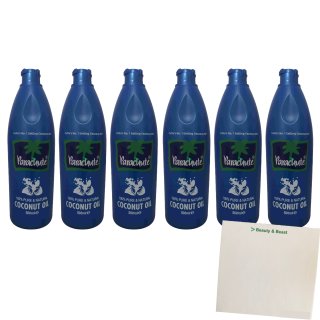 Parachute Kokosnussöl 6er Pack (6x500ml Flasche) + usy Block